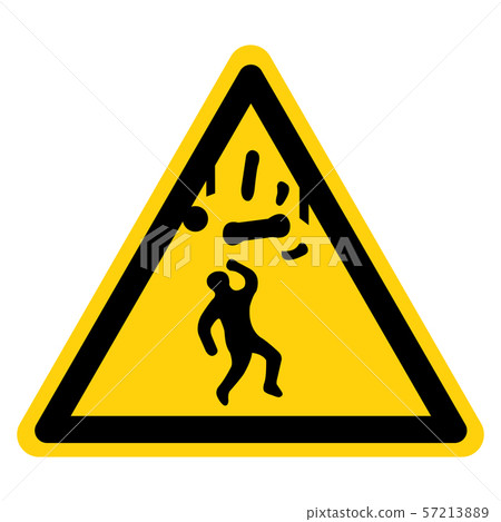 Beware Falling Objects Symbol, Vector 57213889