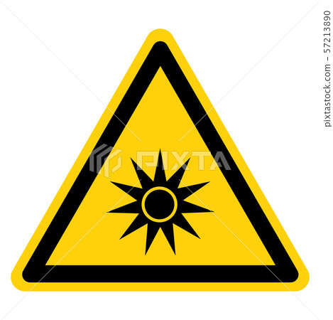 Beware Optical Radiation Symbol ,Vector Beware Optical Radiation Symbol ,Vector 57213890