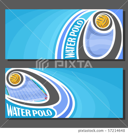 Vector banners for Water Polo Vector banners for Water Polo 57214648