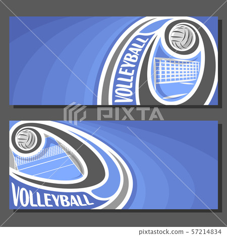 Vector banners for Volleyball 57214834