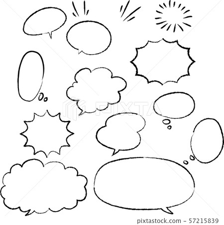 黑白手拉的講話泡影的集合 57215839