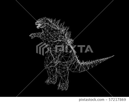 Godzilla King of the Monsters ,3d rendering Godzilla King of the Monsters ,3d rendering 57217869