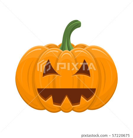 Halloween pumpkin isolated on white background. 57220675
