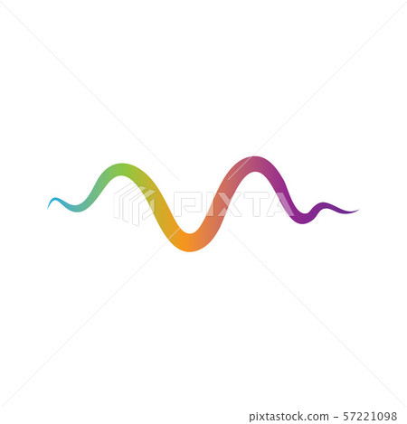 Sound wave logo template vector icons 57221098