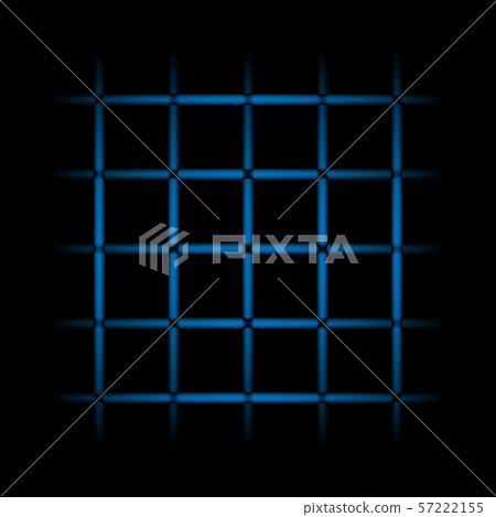 3d blue fading neon light elements, grid on black background. Futuristic abstract pattern. 3d blue fading neon light elements, grid on black background. Futuristic abstract pattern. 57222155