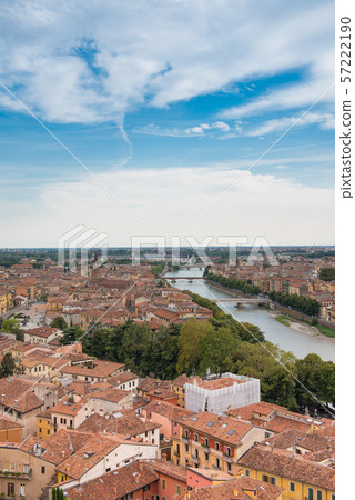 World cultural heritage Verona cityscape Italy World cultural heritage Verona cityscape Italy 57222190