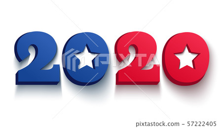 banner with 2020 for Christmas and New year 57222405