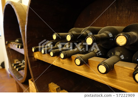 Wine in a barrel Wine in a barrel 57222909