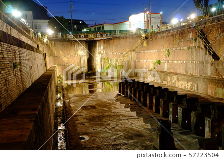 Illuminated Uraga Funabashi brick dock 57223504