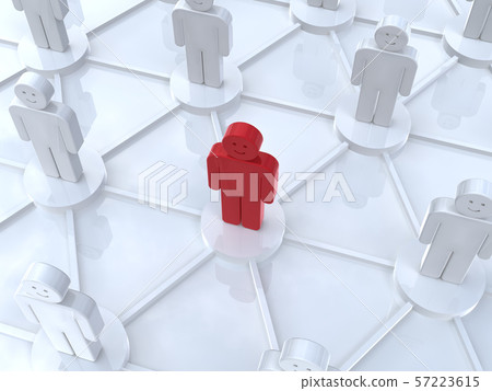 CG 3D例證3D設計象網絡影響者 57223615