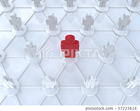 CG 3D illustration 3D design icon network influencer 57223618