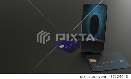 mobile and credit card for cybersecurity concept mobile and credit card for cybersecurity concept 57224048