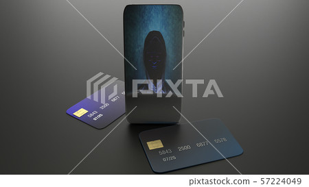 mobile and credit card for cybersecurity concept mobile and credit card for cybersecurity concept 57224049