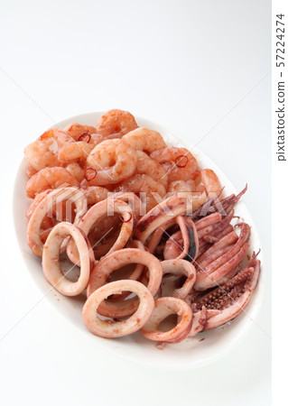 Fried squid and banana lobster 57224274