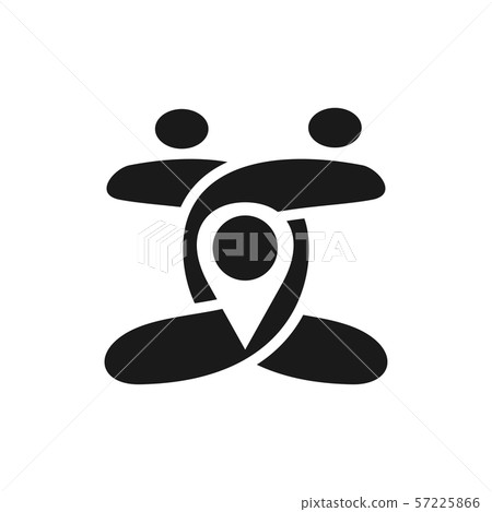 location Commitment Teamwork Together Black Logo 57225866