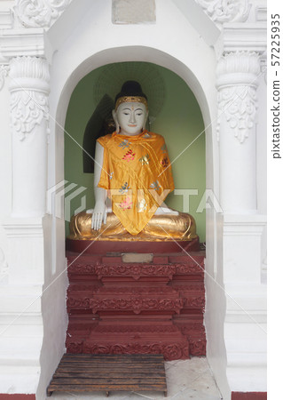 Buddha at Shwedagon pagoda 57225935