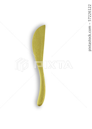 Close up wooden knife on isolated white background with clipping path. Close up wooden knife on isolated white background with clipping path. 57226122