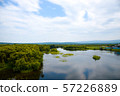 View on Lake and beautiful sky with clouds and  57226889
