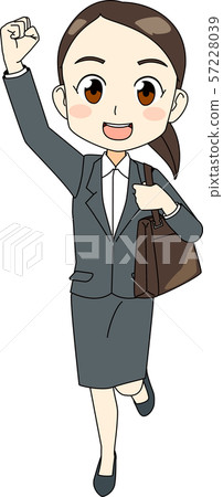 求職女孩招聘套裝跳動漫觸摸 求職女孩招聘套裝跳動漫觸摸 57228039