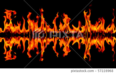 Fire flames on Abstract art black background, Burning red hot sparks rise, Fiery orange glowing flying Fire flames on Abstract art black background, Burning red hot sparks rise, Fiery orange glowing flying 57228968