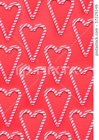 Christmas seamless pattern. Red colors. Candy Christmas seamless pattern. Red colors. Candy 57229149