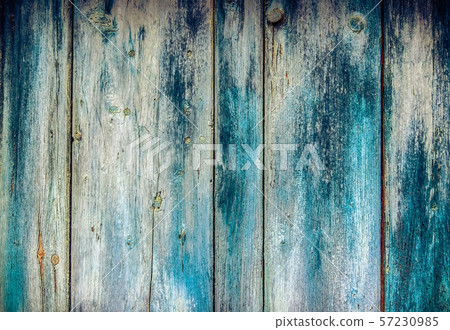 Old faded paint on wooden boards 57230985