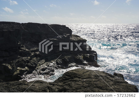 A coast made by lava flow 57232662