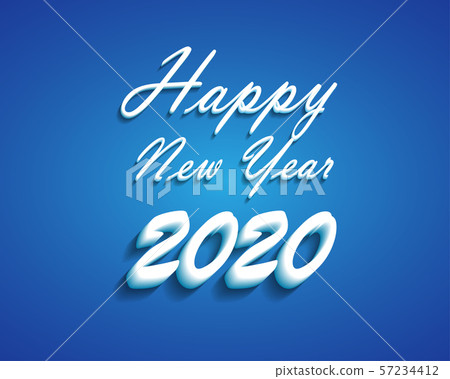Happy new year 2020 . Greetings card. abstract Happy new year 2020 . Greetings card. abstract 57234412