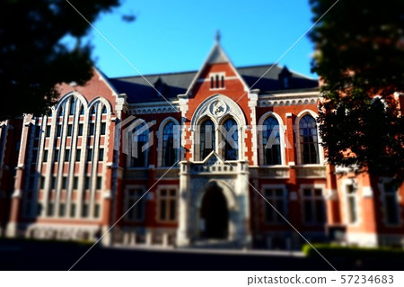 Miniature diorama style photo Keio University Library 57234683