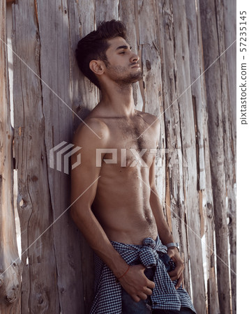 Tired young handsome man outdoors Tired young handsome man outdoors 57235145