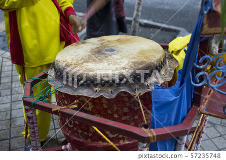 Drum for lions dance, focus selective. 57235748