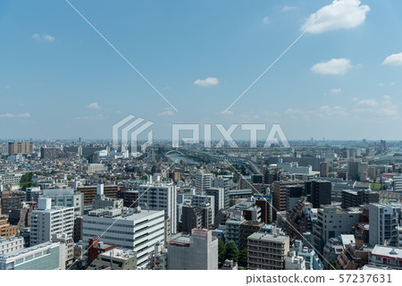 Cityscape from Tokyo (Misato City, Matsudo City Area: Blue Sky) Cityscape from Tokyo (Misato City, Matsudo City Area: Blue Sky) 57237631