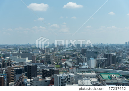 Cityscape from Tokyo (Misato City, Matsudo City Area: Blue Sky) Cityscape from Tokyo (Misato City, Matsudo City Area: Blue Sky) 57237632