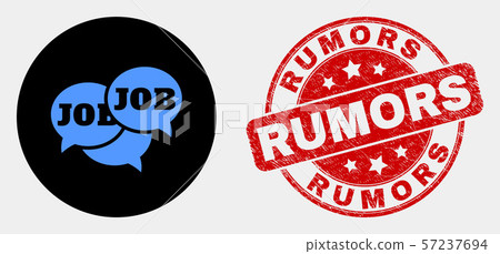 Vector Job Forum Messages Icon and Distress Rumors Watermark 57237694