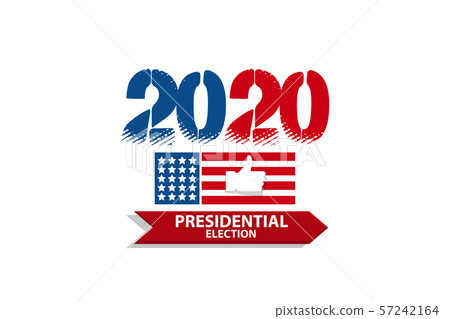 2020 Vote in USA american president banner 57242164