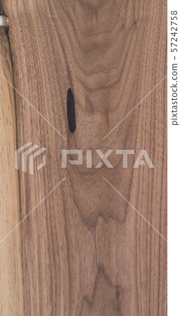 Texture of black walnut solid board untreated 57242758