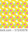 Halloween pattern yellow 57243078