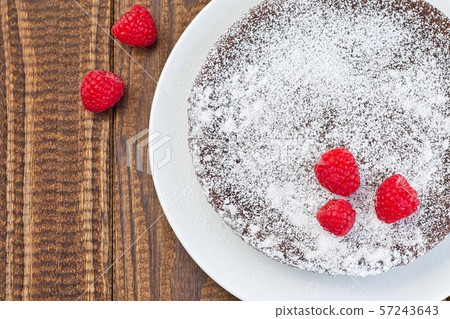 Chocolate sticky brownie cake, swedish dessert Chocolate sticky brownie cake, swedish dessert 57243643