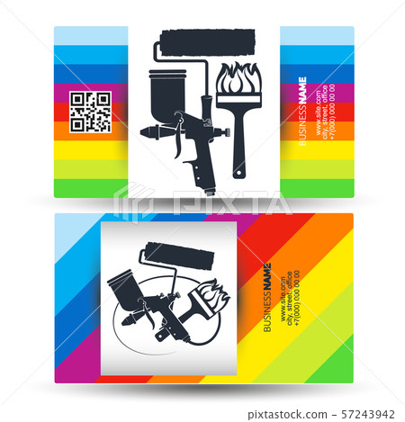 Tool for painting business card concept Tool for painting business card concept 57243942