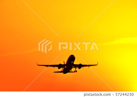 The most beautiful sunset airplane The most beautiful sunset airplane 57244230