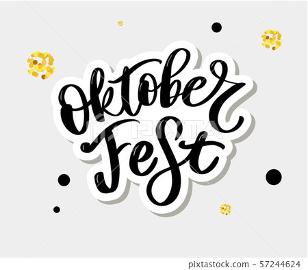 Oktoberfest handwritten lettering. Oktoberfest 57244624