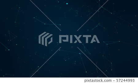 Technology Network Background. 57244993