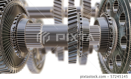 Futuristic gear mechanism 57245145