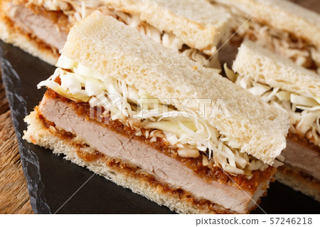 Japanese Katsu Sando sandwiches with tonkatsu 57246218