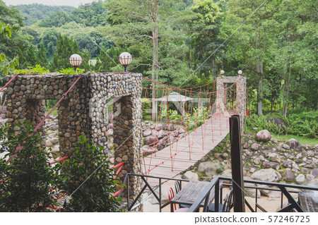 Photo of A suspension bridge built in harmony with nature Photo of A suspension bridge built in harmony with nature 57246725