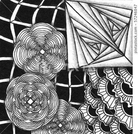 Abstract drawing in the style of zenart 57246847