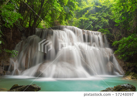 Huay Mae Khamin Waterfall. Nature landscape of Huay Mae Khamin Waterfall. Nature landscape of 57248097