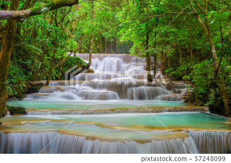 Huay Mae Khamin Waterfall. Nature landscape of Huay Mae Khamin Waterfall. Nature landscape of 57248099