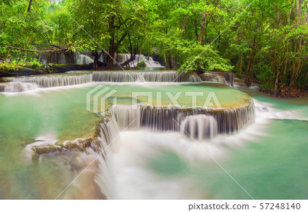 Huay Mae Khamin Waterfall. Nature landscape of Huay Mae Khamin Waterfall. Nature landscape of 57248140
