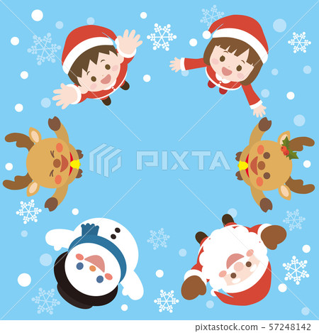 Illustration of a cute Christmas card 57248142